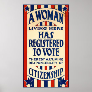 Poster Cartaz de uma mulher vivendo aqui