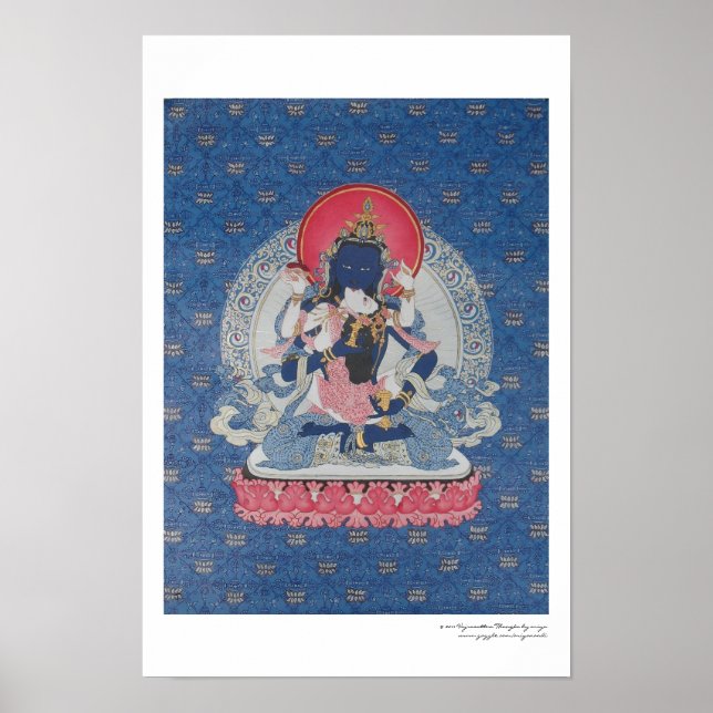 Póster Cartaz de Vajrasattva e Consorte (Frente)