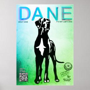 Poster Cartaz de Venda de Filhote de Great Dane