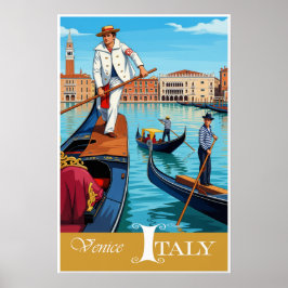 Poster cartaz de Veneza, Itália
