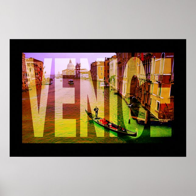 Poster cartaz de veneza itália (Frente)