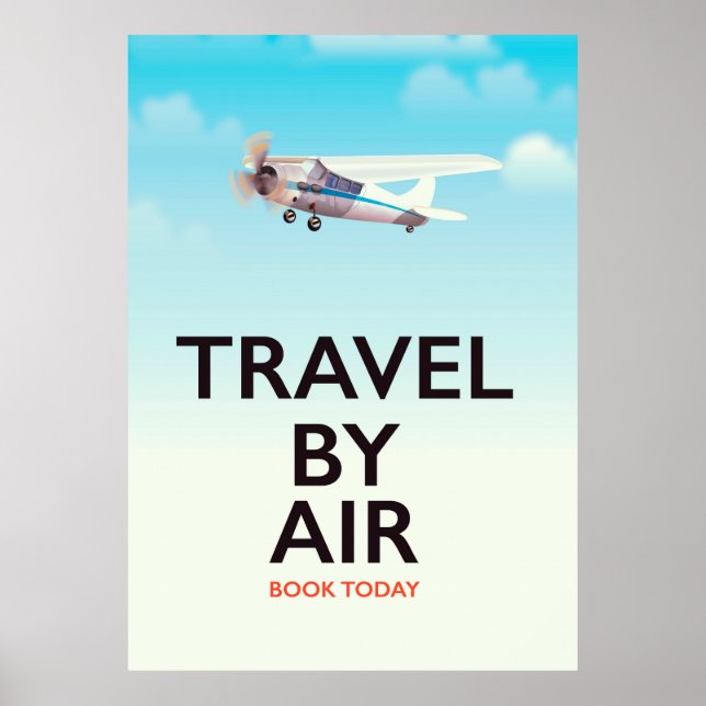Póster Cartaz de viagem aérea (Frente)