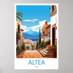 Poster Cartaz de Viagem Antigo Altea Parque Nacional de E