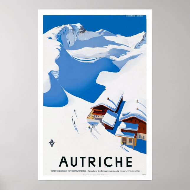 Poster Cartaz de Viagem Antigo - Áustria Austria (Frente)