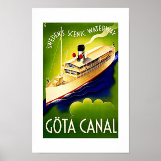 Póster Cartaz de Viagem Antigo Canal de Gota