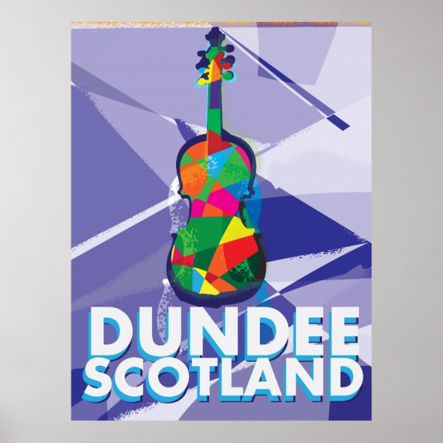 Póster Cartaz de viagem antigo de Dundee (Frente)