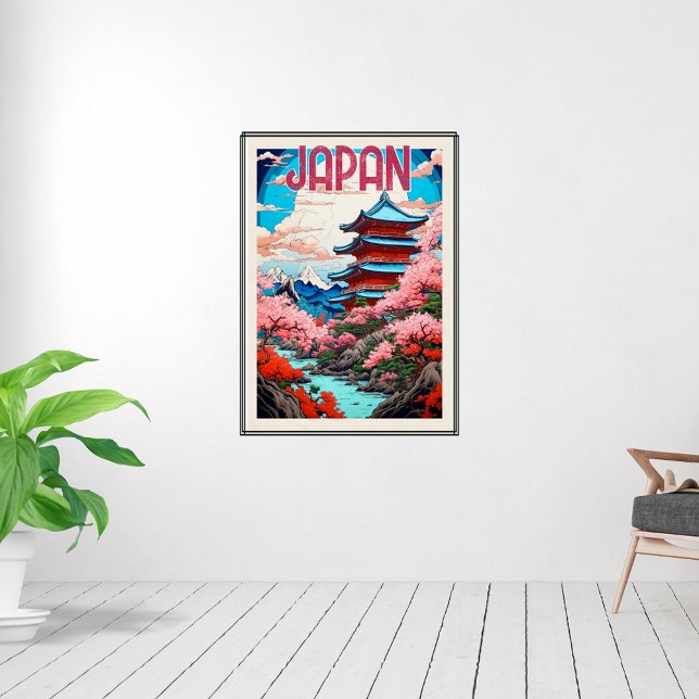 Poster Cartaz de Viagem Antigo do Japão (Criador carregado)