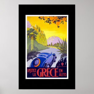 Póster Cartaz de Viagem Antigo Grécia 2