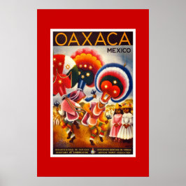 Poster Cartaz de Viagem Antigo México 2