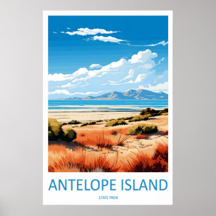 Poster Cartaz de Viagem Antigo Parque Estadual da Ilha An