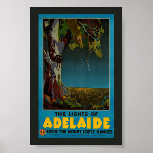 Poster Cartaz de Viagem Antigo Restaurado da Austrália Ad