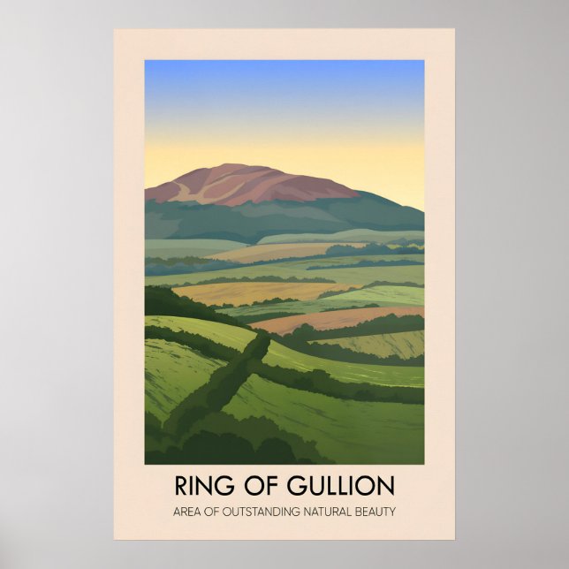 Poster Cartaz de Viagem AONB Ring Of Gullion (Frente)