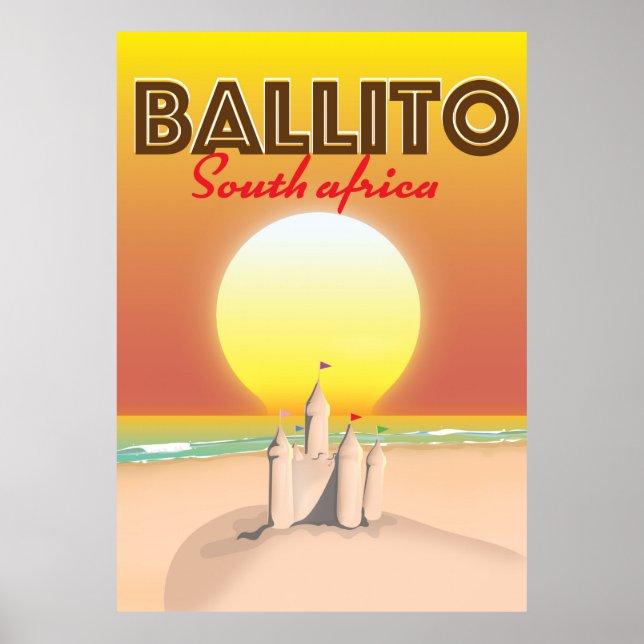 Poster Cartaz de viagem Ballito na África do Sul (Frente)