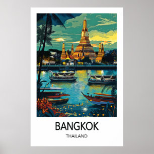 Poster Cartaz de Viagem Bangkok