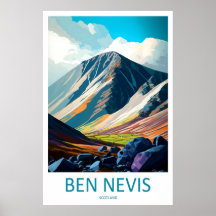 Cartaz de Viagem Ben Nevis Escócia 2