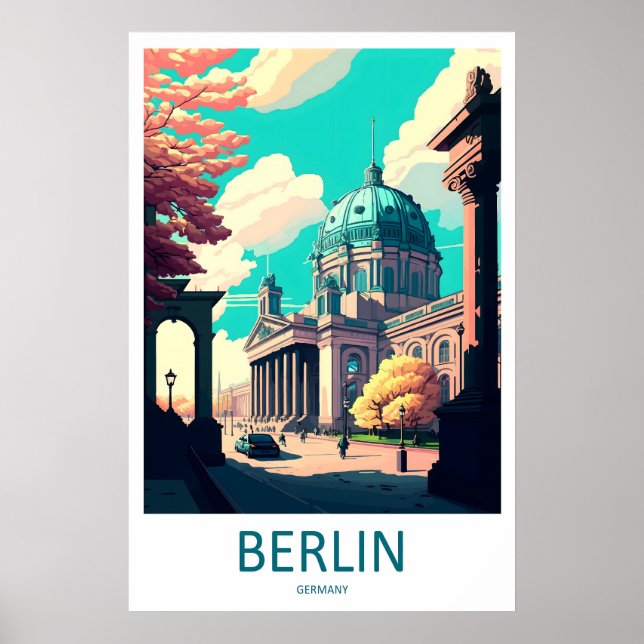 Poster Cartaz de Viagem Berlim Alemanha 2 (Frente)