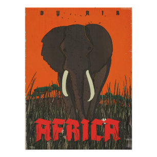 Póster Cartaz de Viagem By Air Africa