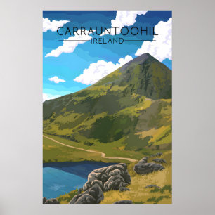 Poster Cartaz de Viagem Carrauntoohil Irlanda