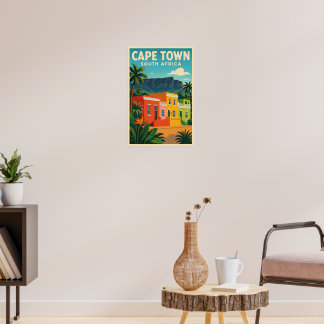Poster cartaz de viagem Cidade do Cabo, África do Sul,