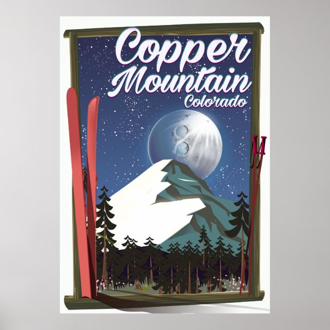 Póster cartaz de viagem Colorado Copper Mountain (Frente)