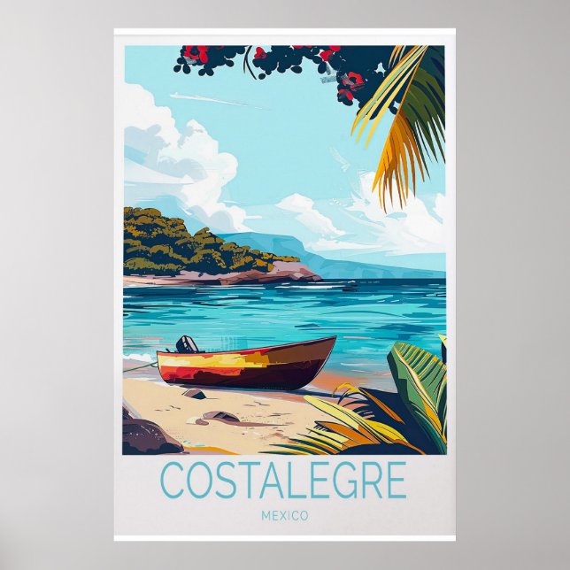 Poster Cartaz de Viagem Costalegre (Frente)