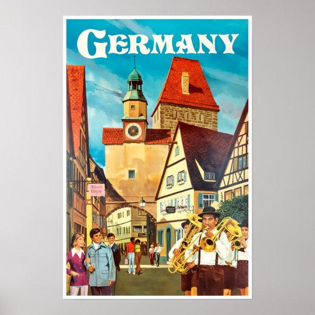 Poster cartaz de viagem da Alemanha  (Frente)