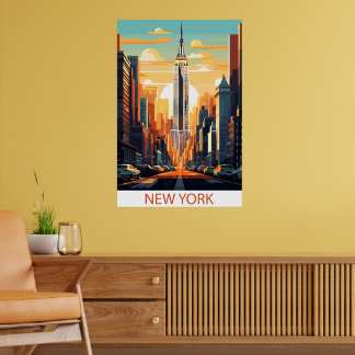 Poster Cartaz de Viagem da Cidade de Nova York