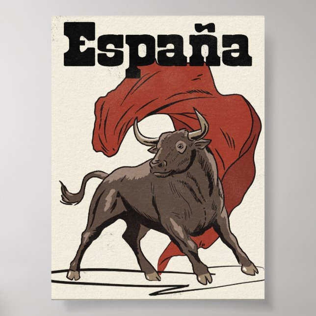 Poster Cartaz de viagem da Espanha (Frente)