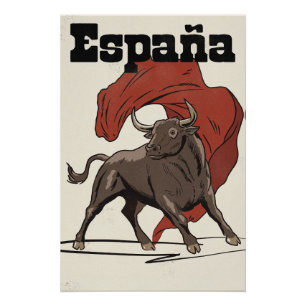 Póster Cartaz de viagem da Espanha