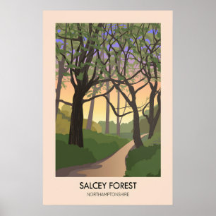 Poster Cartaz de Viagem da Floresta Salcey