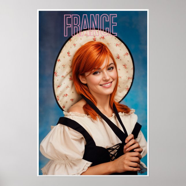 Poster Cartaz de viagem da França (Frente)