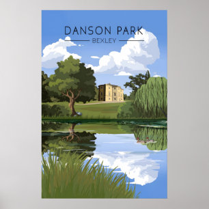 Poster Cartaz de Viagem Danson Park Londres