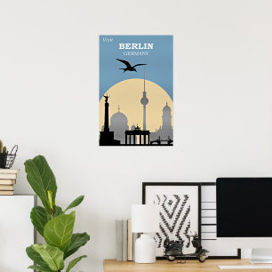 Poster Cartaz de Viagem de Berlim, Alemanha
