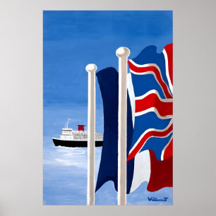 Poster Cartaz de Viagem de Cruzeiro Britânico