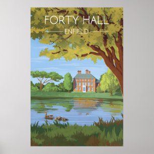 Poster Cartaz de Viagem de Forty Hall Enfield