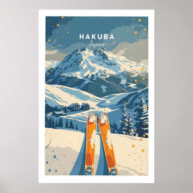 Poster Cartaz de Viagem de Hakuba - Japão 1 (Frente)