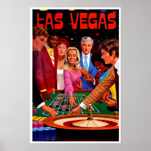 Poster cartaz de viagem de Las Vegas