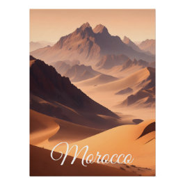 Póster Cartaz de Viagem de Marrocos