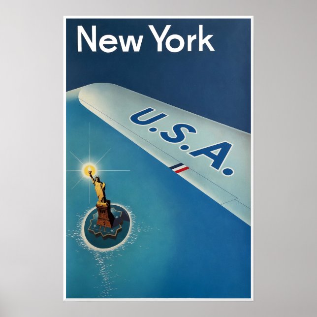 Poster cartaz de viagem de Nova York (Frente)