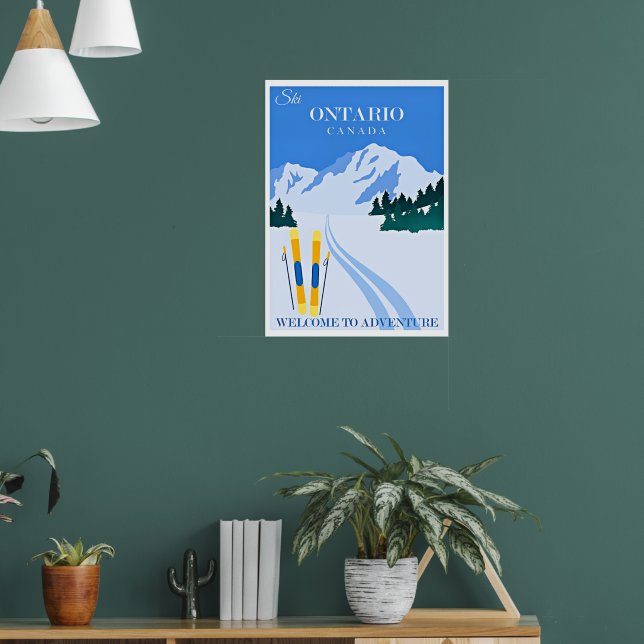 Poster cartaz de viagem de Ontário, Canadá (Sala de Estar 1)