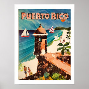 Poster Cartaz de Viagem de Porto Rico 18x24