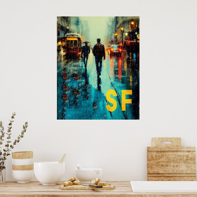 Poster Cartaz de Viagem de São Francisco (Cozinha)