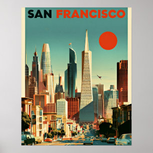 Poster Cartaz de Viagem de São Francisco