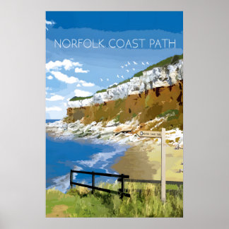 Poster Cartaz de Viagem do Caminho Nacional de Norfolk