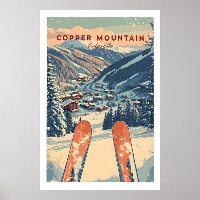 Poster Cartaz de Viagem do Copper Mountain Pôr do Sol Enc (Frente)