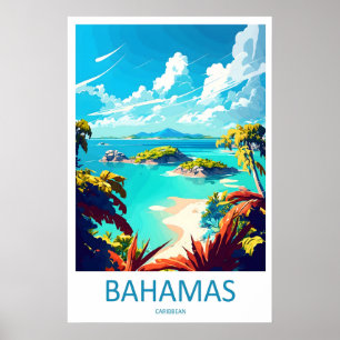 Poster Cartaz de Viagem do Parque de Esqui Nacional das B