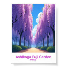Cartaz de Viagem do Parque Floral Ashikaga Japão