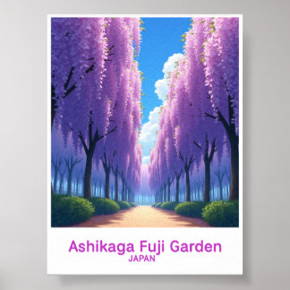 Poster Cartaz de Viagem do Parque Floral Ashikaga Japão