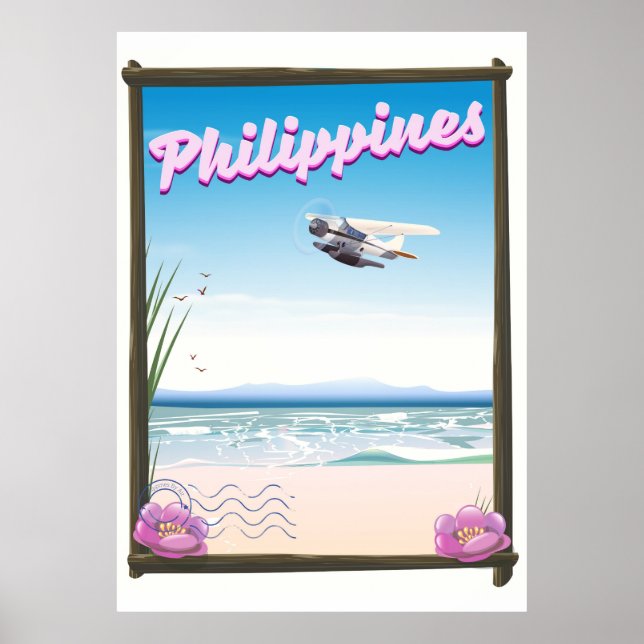 Poster Cartaz de viagem Filipinas (Frente)