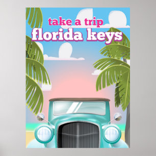 Poster Cartaz de viagem Florida Keys